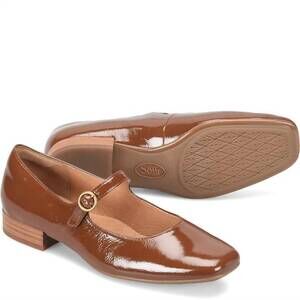 NEW SOFFT women's elsey mary jane flats in toffee